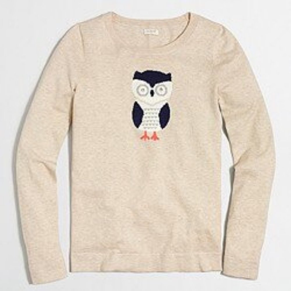 JCrew Factory Owl Sweater